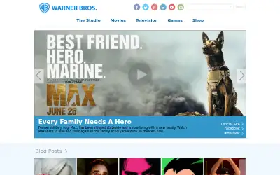 warnerbros.com in 2015