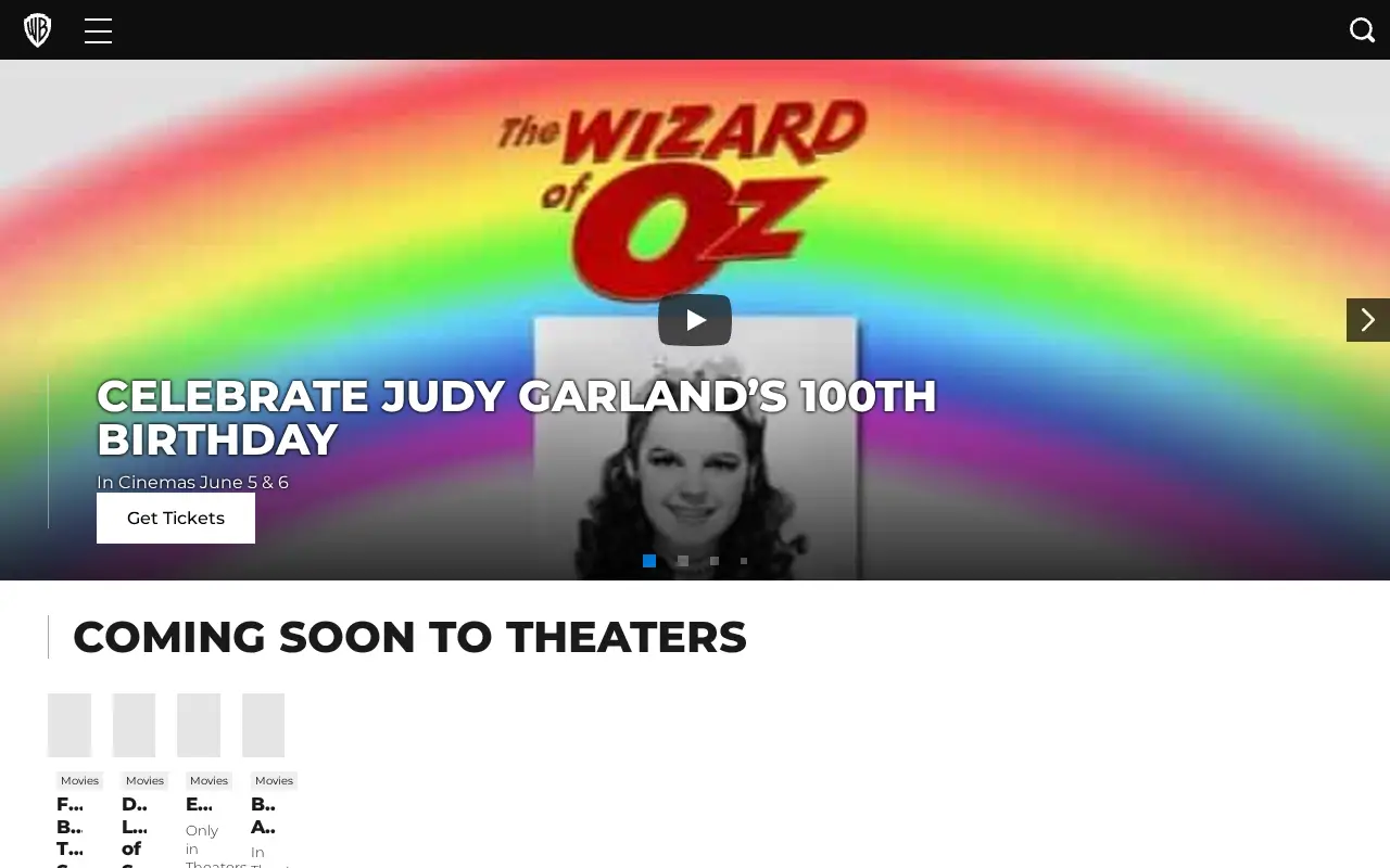 warnerbros.com in 2022