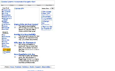 adobe.com in 1999