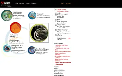adobe.com in 2001