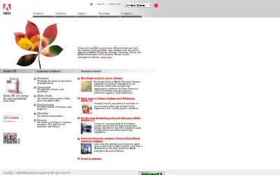 adobe.com in 2004