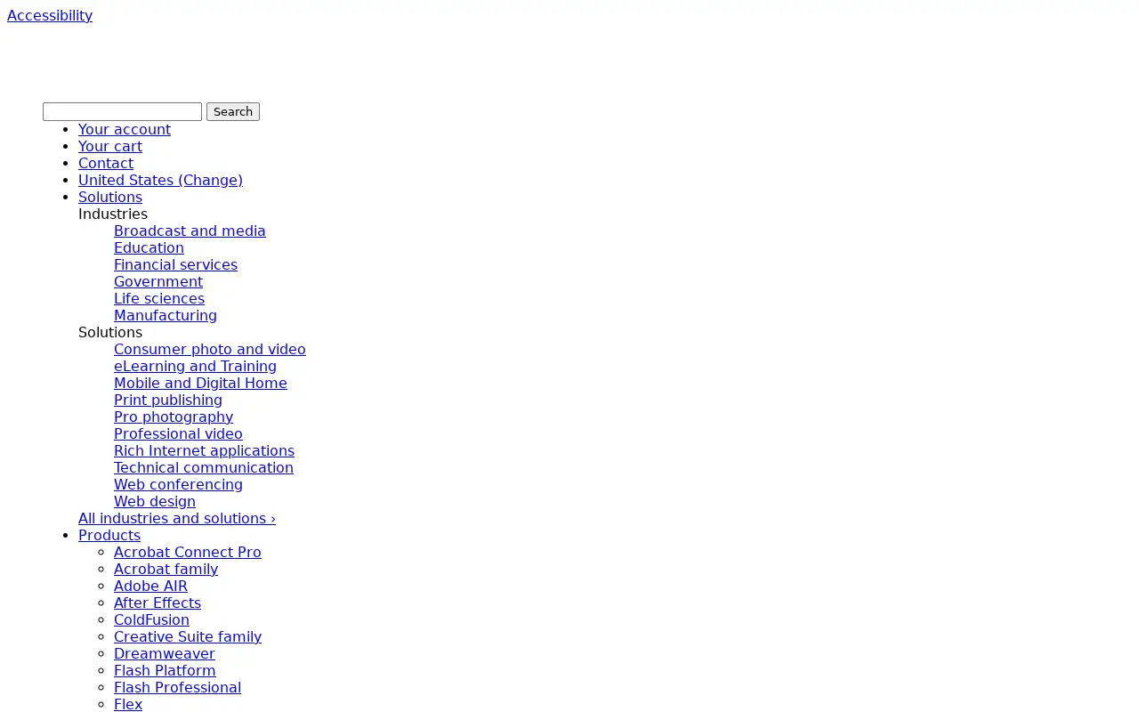 adobe.com in 2009