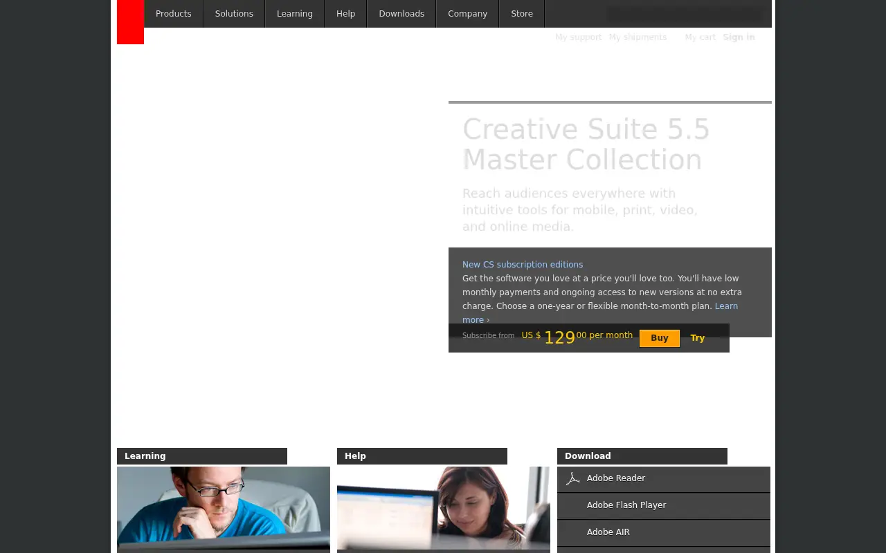 adobe.com in 2011