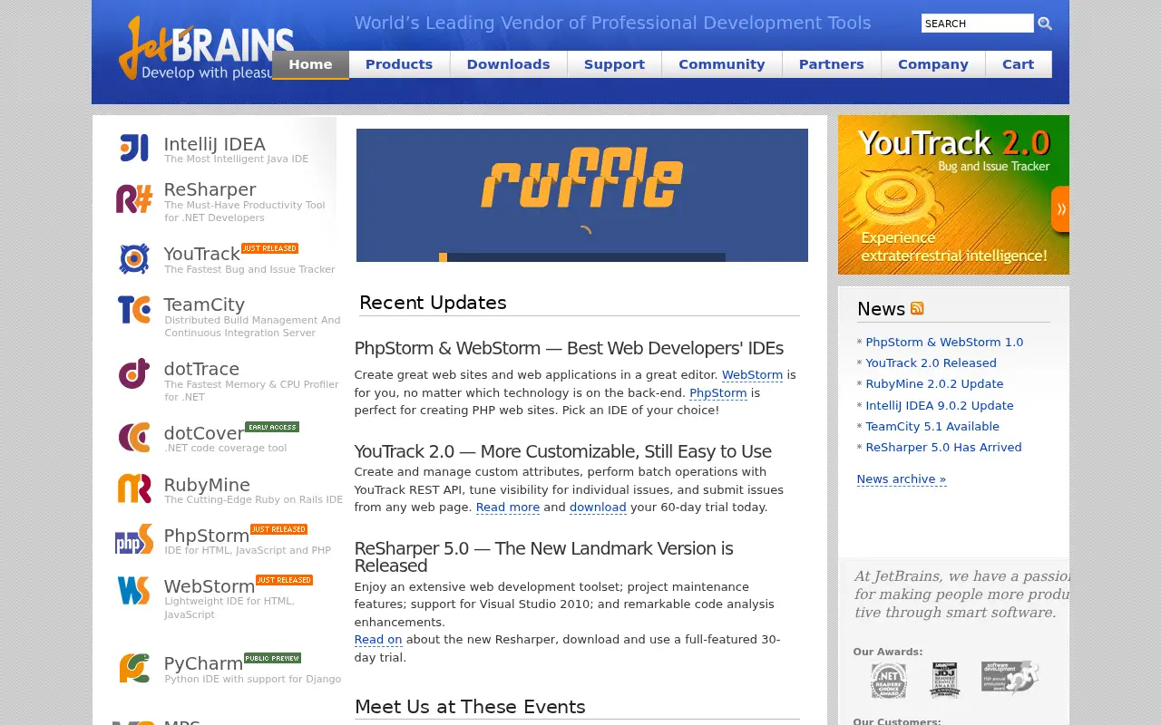 jetbrains.com in 2010