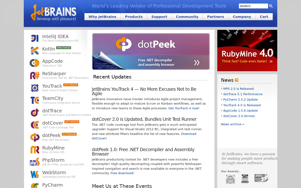 jetbrains.com in 2012