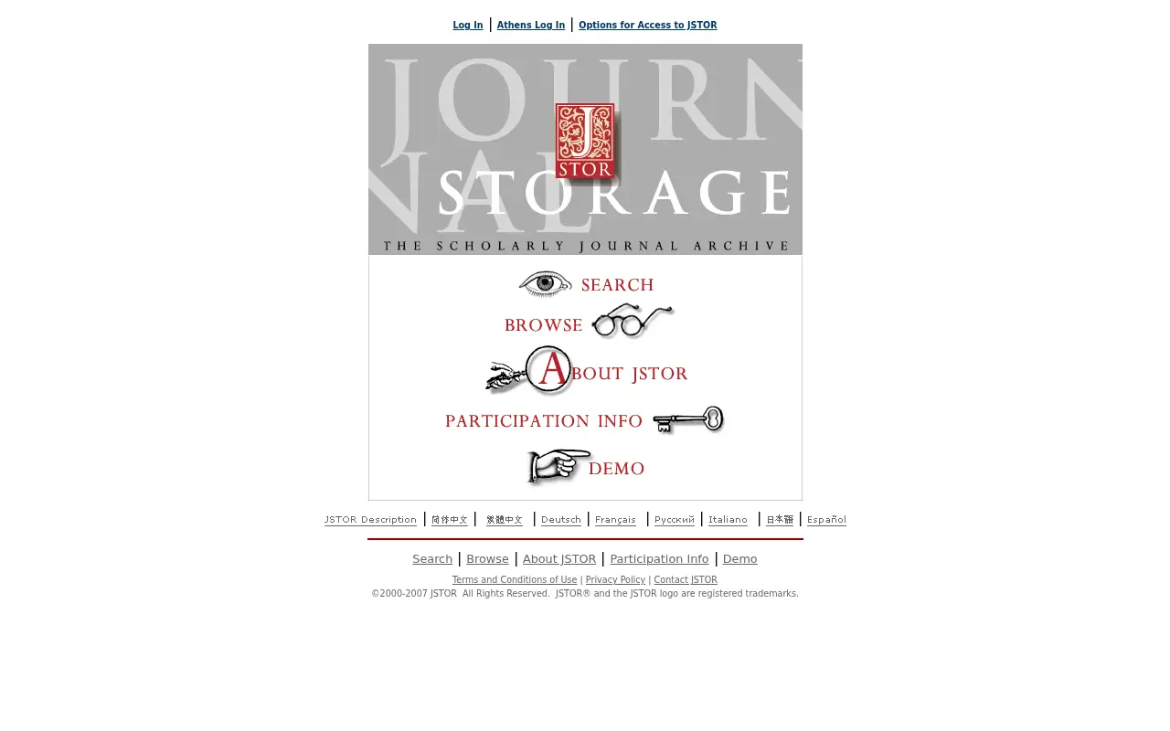 jstor.org in 2007