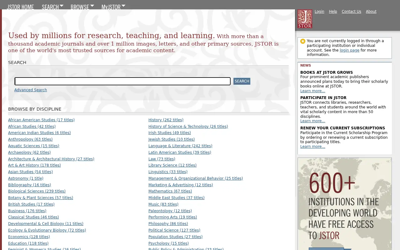 jstor.org in 2011