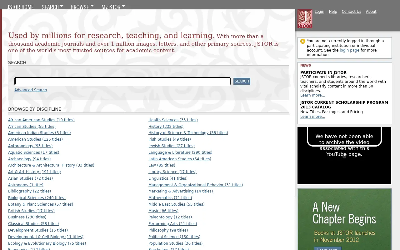 jstor.org in 2012