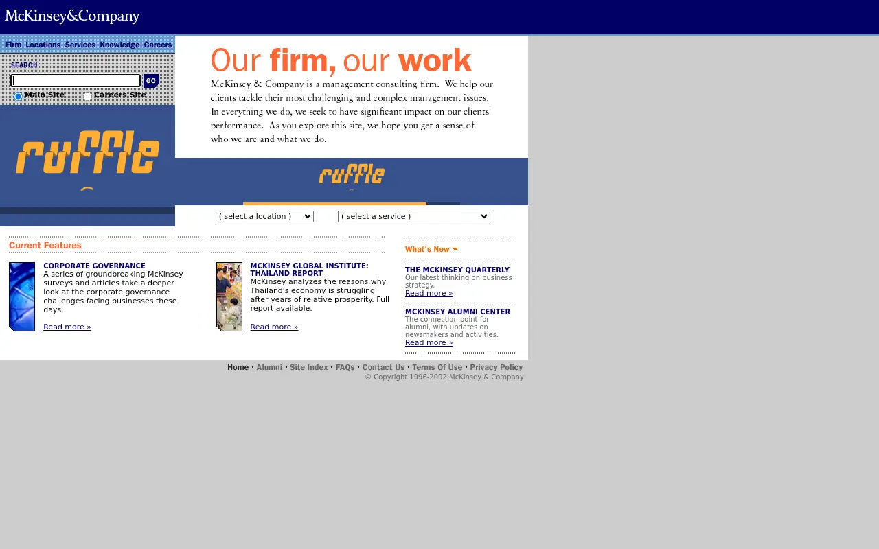 mckinsey.com on July 20, 2002