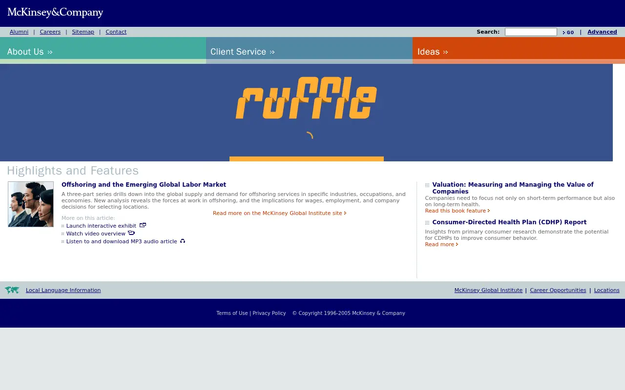 mckinsey.com on June 30, 2005