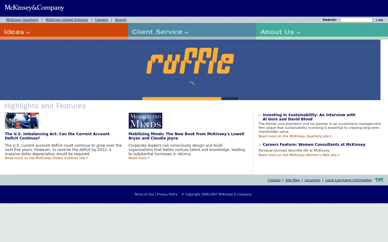 mckinsey.com on July 1, 2007