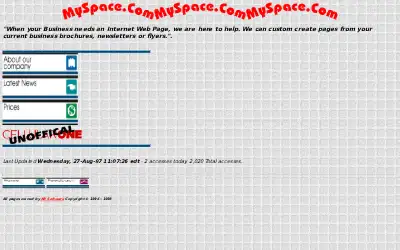 myspace.com in 1998