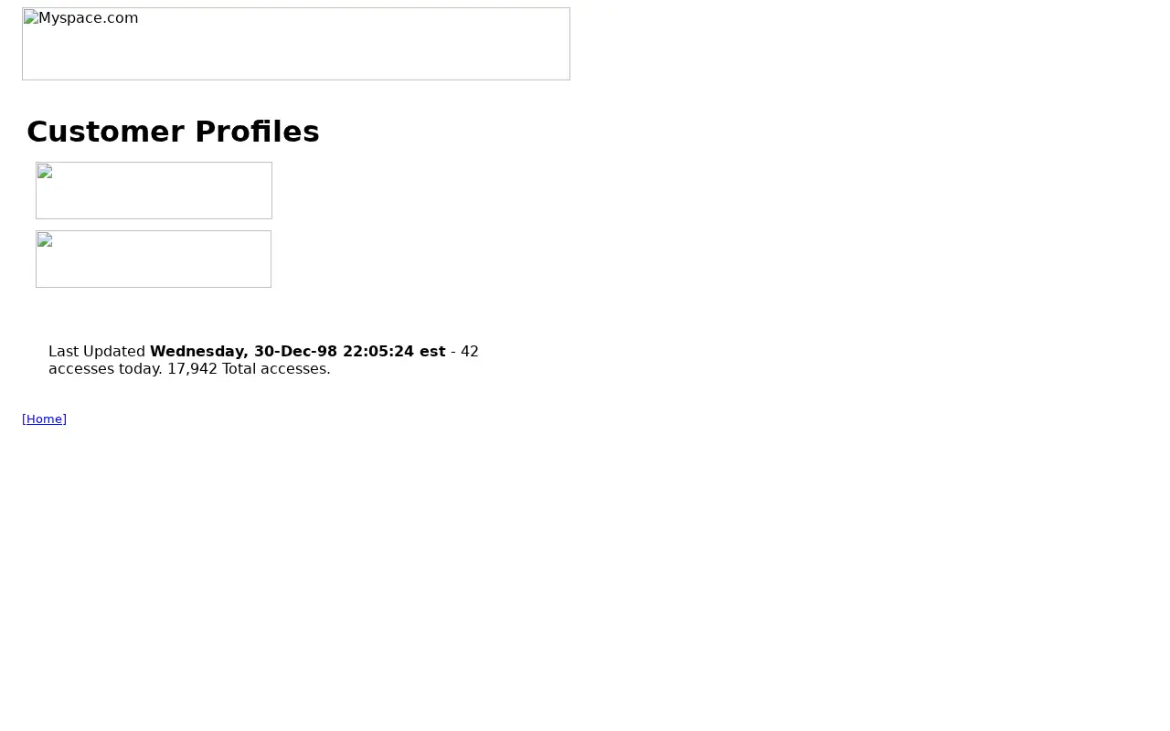 myspace.com in 1999