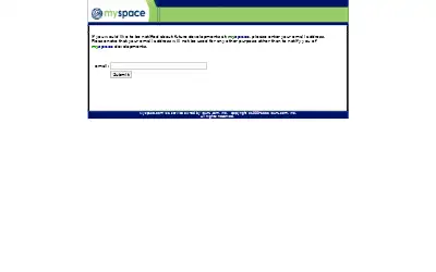 myspace.com in 2001