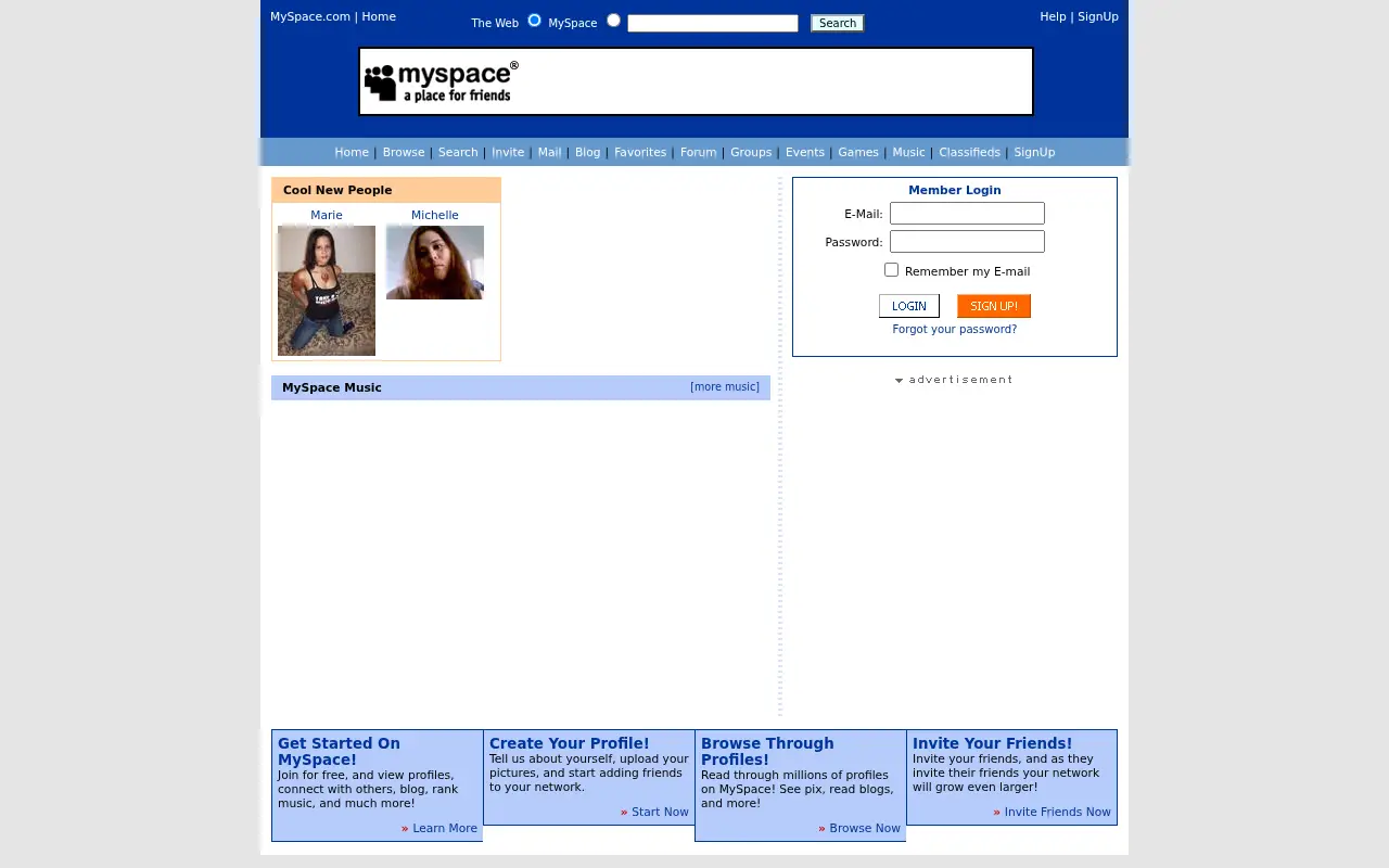 myspace.com on June 29, 2005