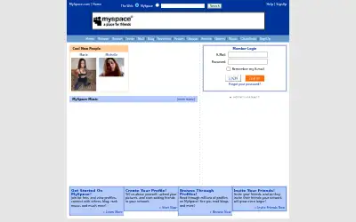 myspace.com in 2005