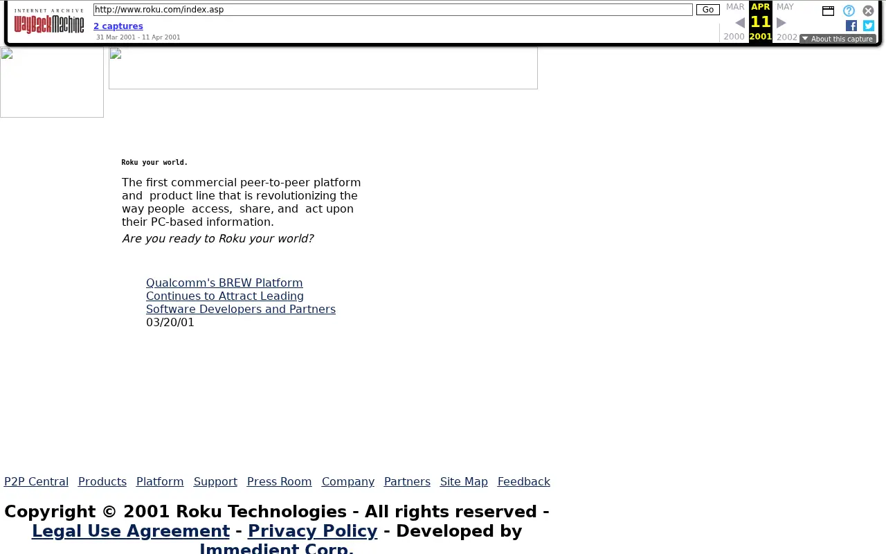 roku.com in 2001