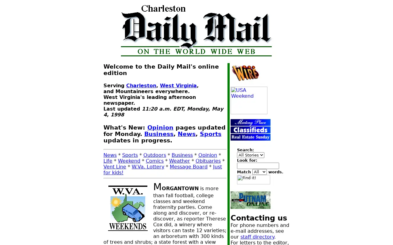dailymail.com in 1998