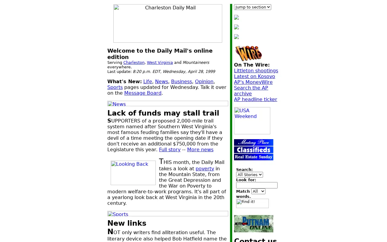 dailymail.com in 1999