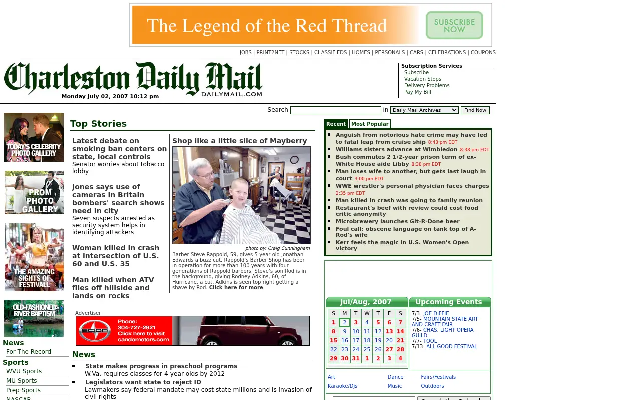 dailymail.com in 2007