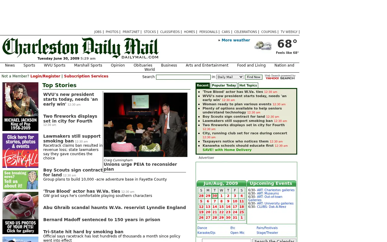 dailymail.com in 2009