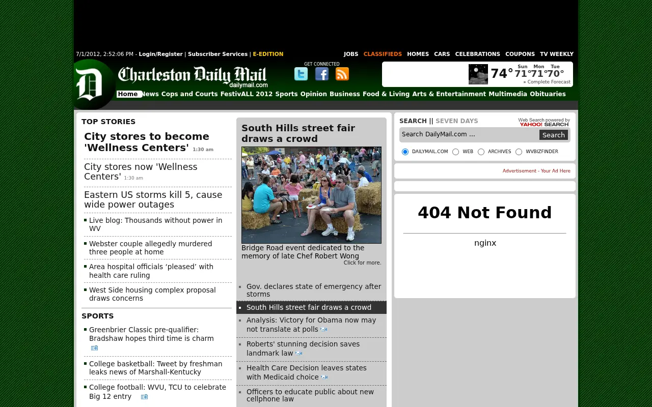 dailymail.com in 2012