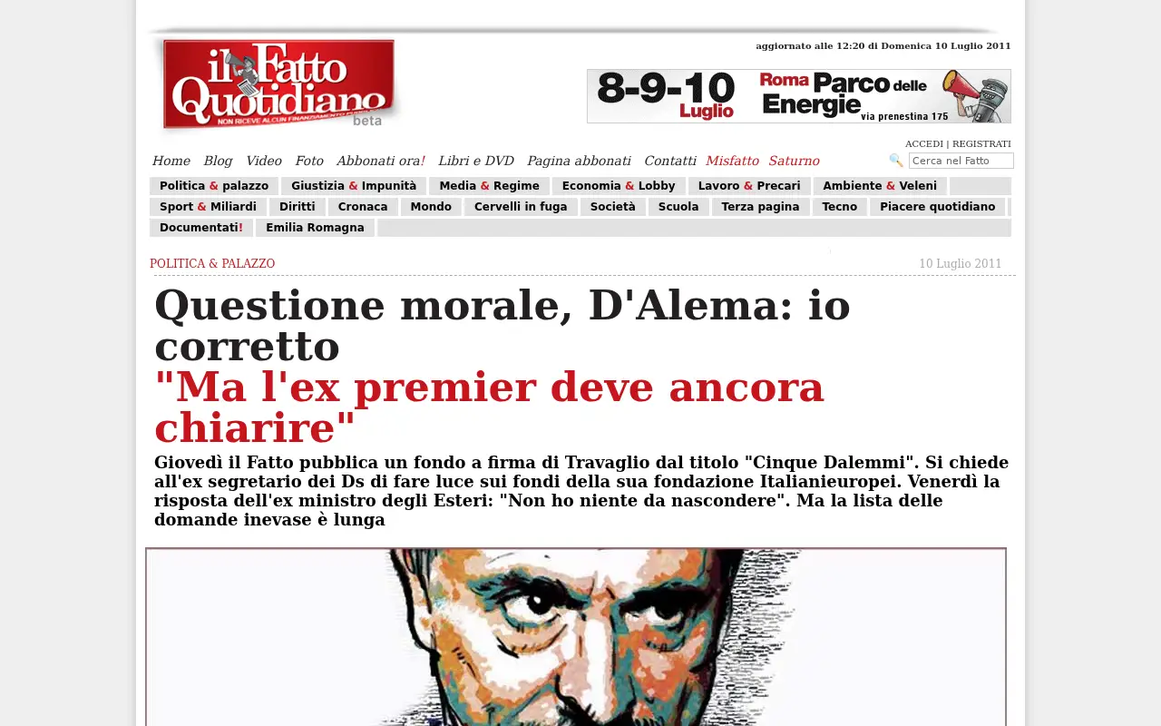 ilfattoquotidiano.it in 2011