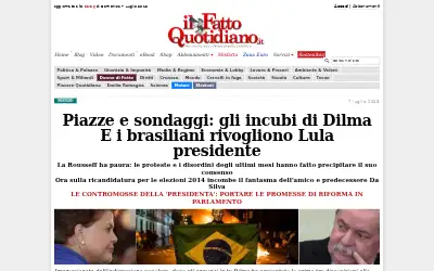 ilfattoquotidiano.it in 2013