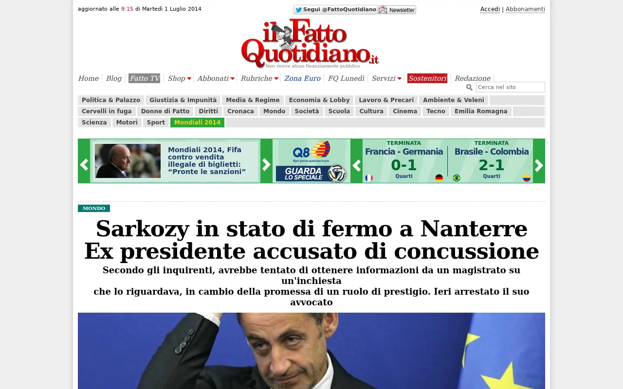 ilfattoquotidiano.it in 2014