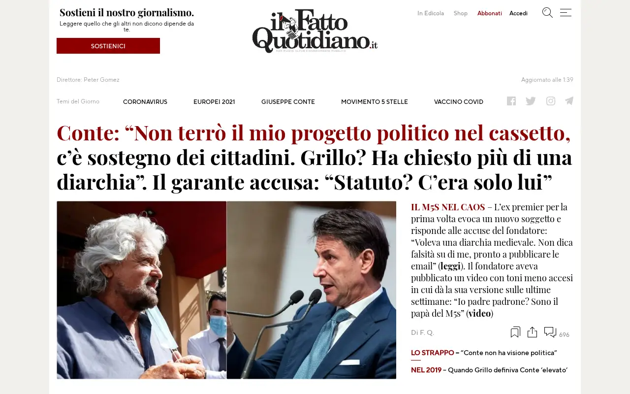 ilfattoquotidiano.it in 2021