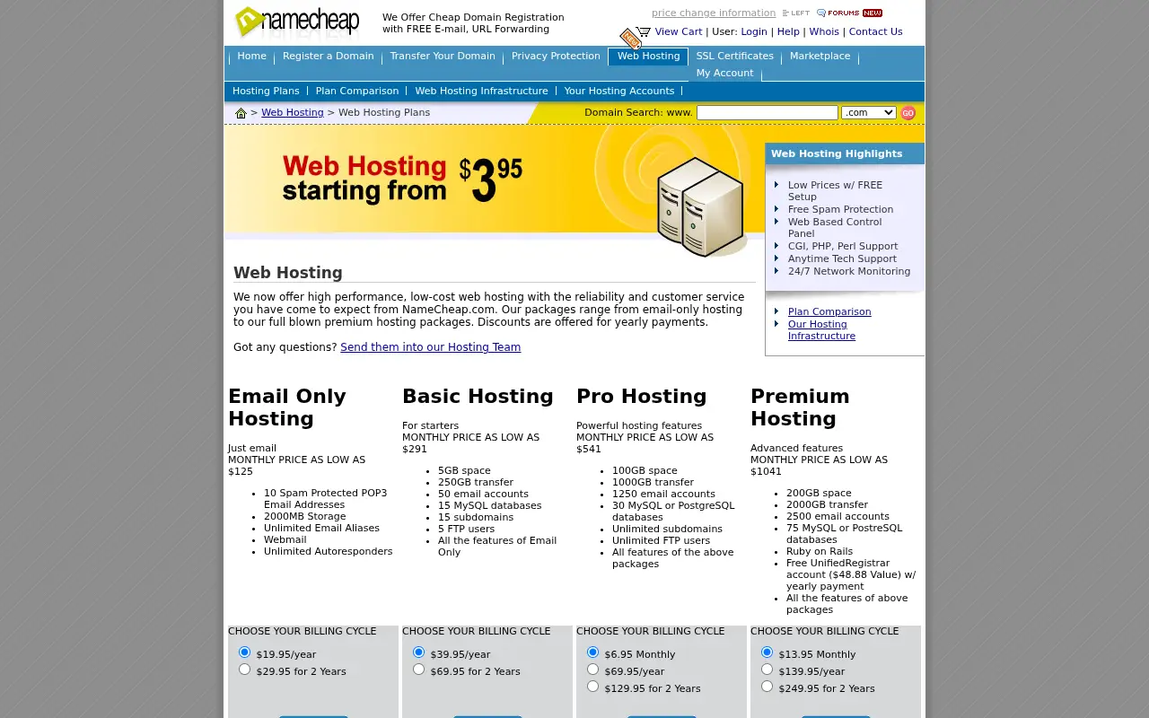 namecheaphosting.com in 2007