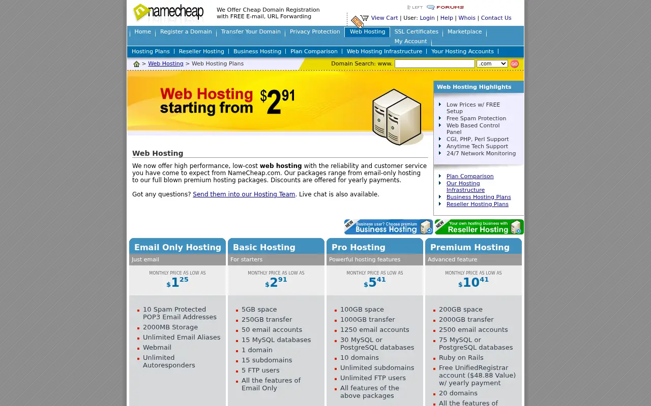 namecheaphosting.com in 2008