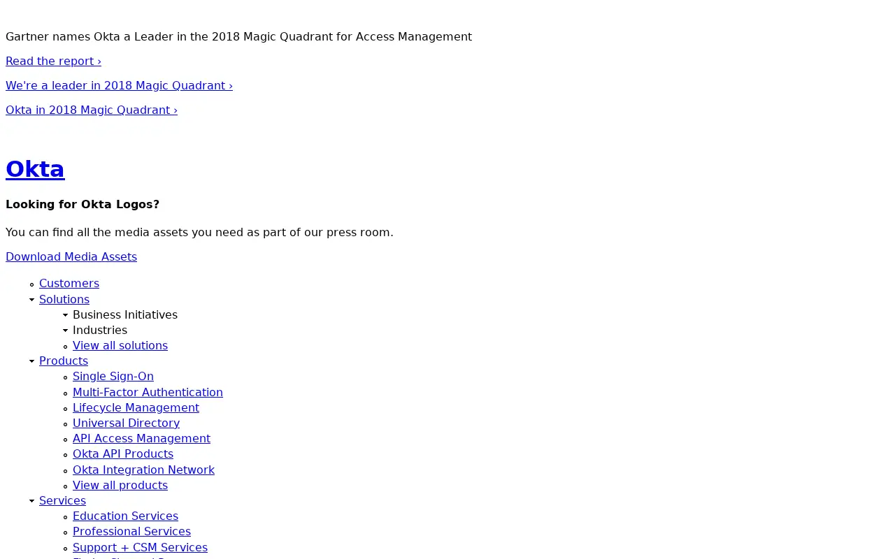 okta.com in 2018
