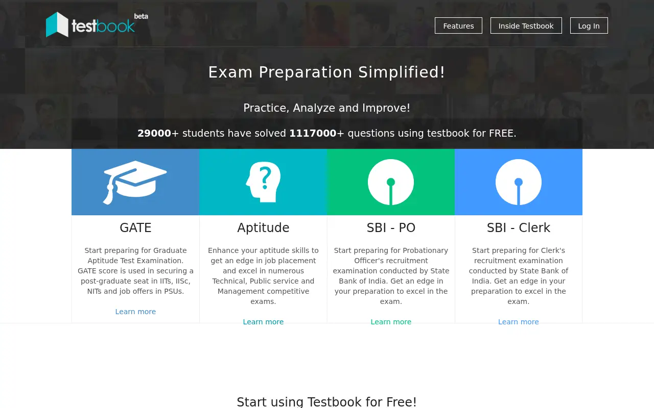 testbook.com in 2014