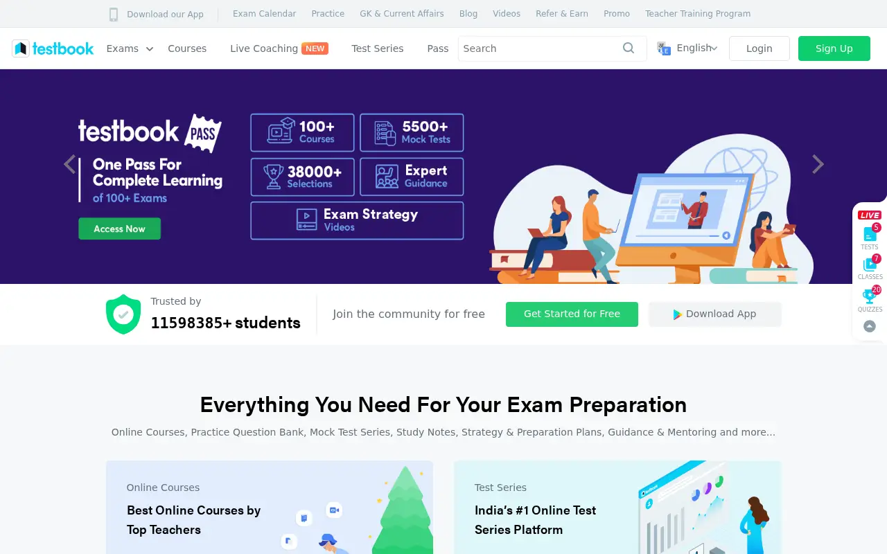 testbook.com in 2020