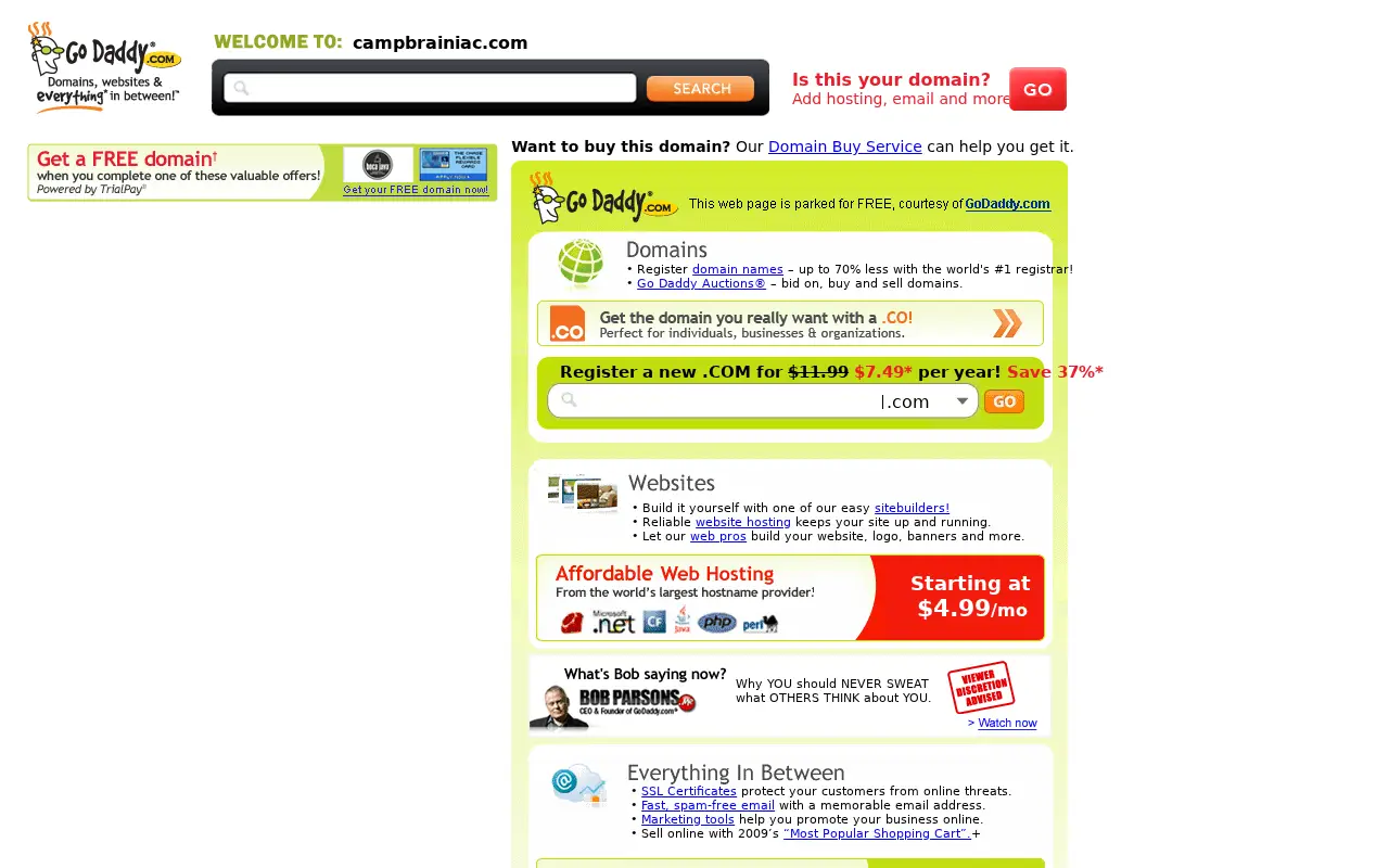campbrainiac.com in 2011