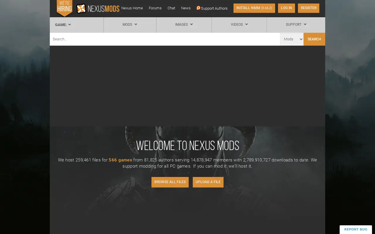 nexusmods.com in 2018