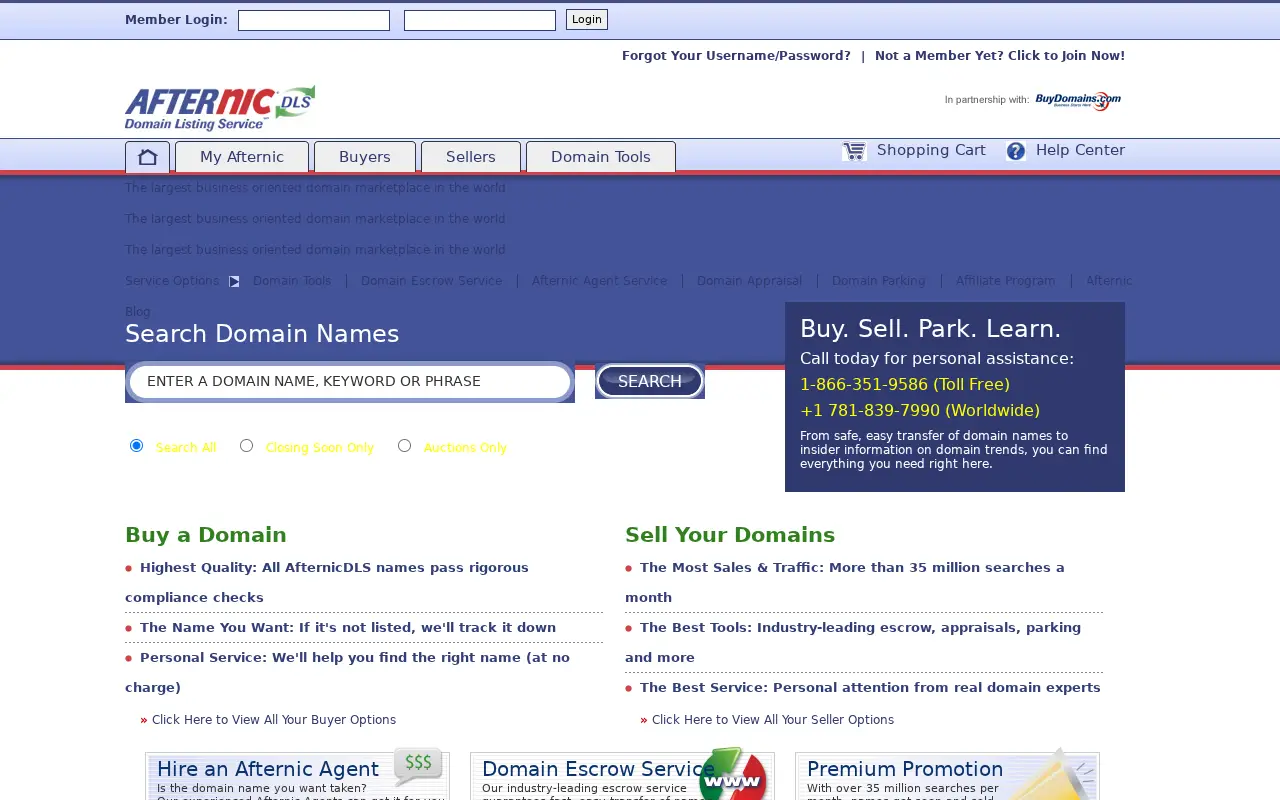 afternic.com in 2009