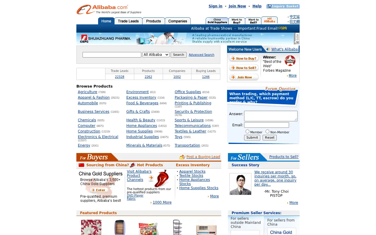 alibaba.com in 2004