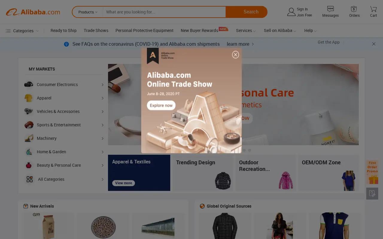 alibaba.com in 2020