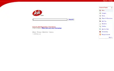 ask.com in 2008
