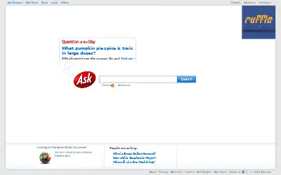 ask.com in 2010
