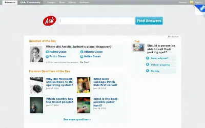 ask.com in 2014
