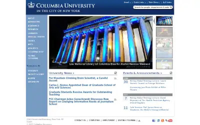 columbia.edu in 2011