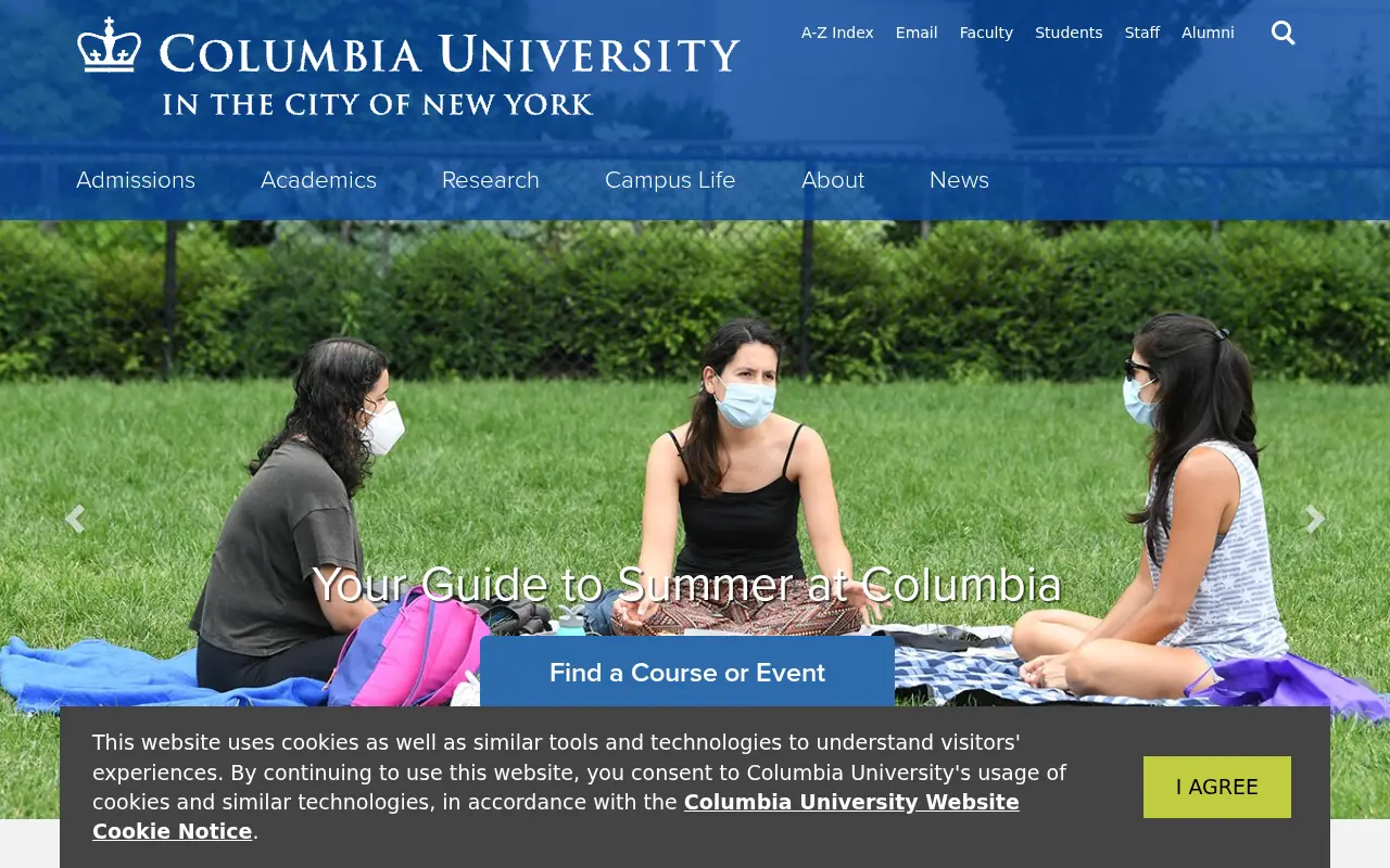 columbia.edu in 2021