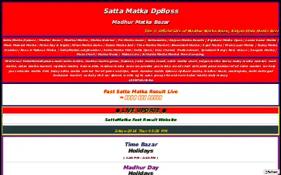 sattamatkadpboss.mobi in 2016