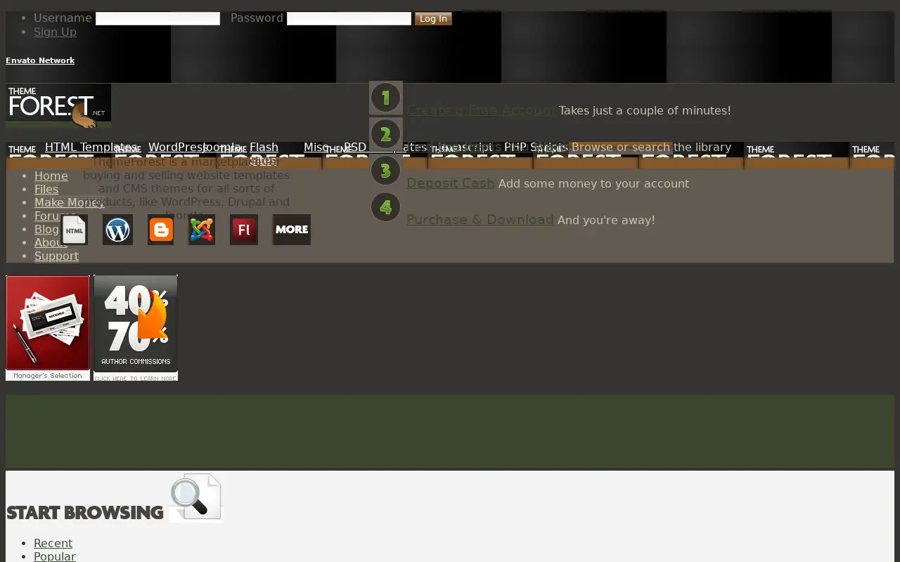themeforest.net in 2009