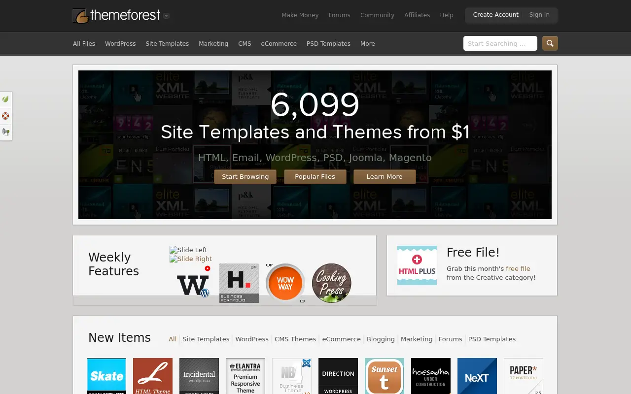 themeforest.net in 2012