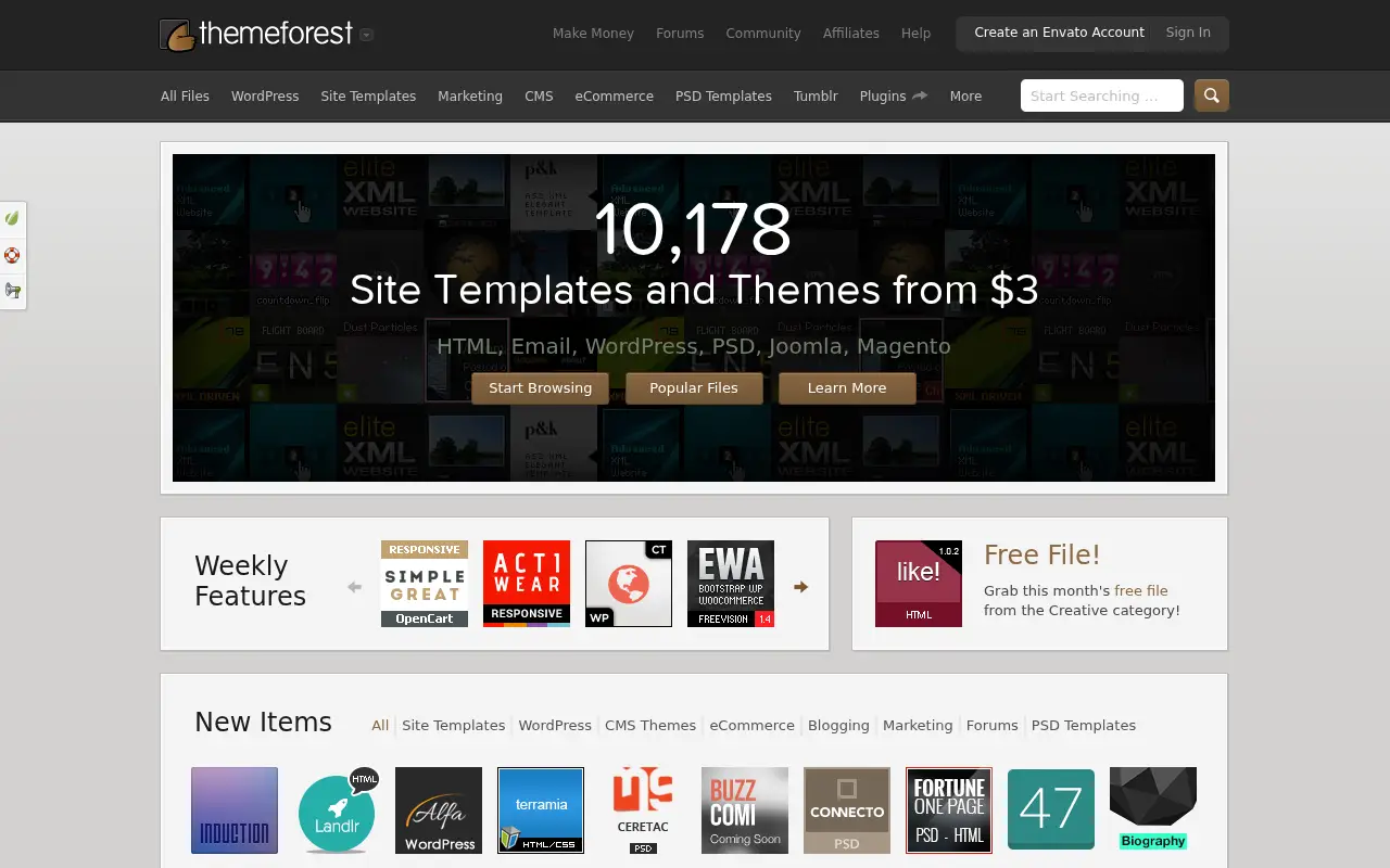 themeforest.net in 2013