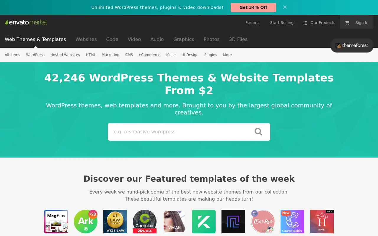 themeforest.net in 2018
